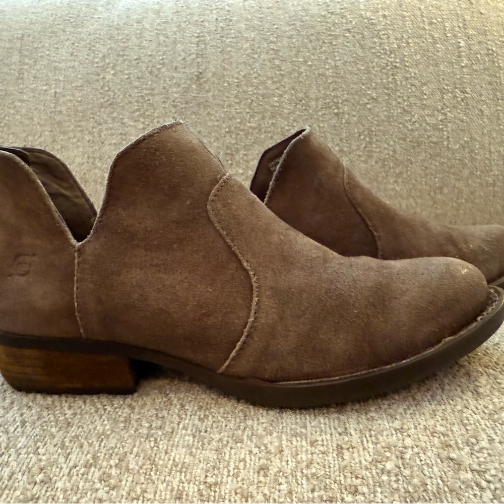 Women's Lucky Brand Brown/tan Suede Ankle Boots